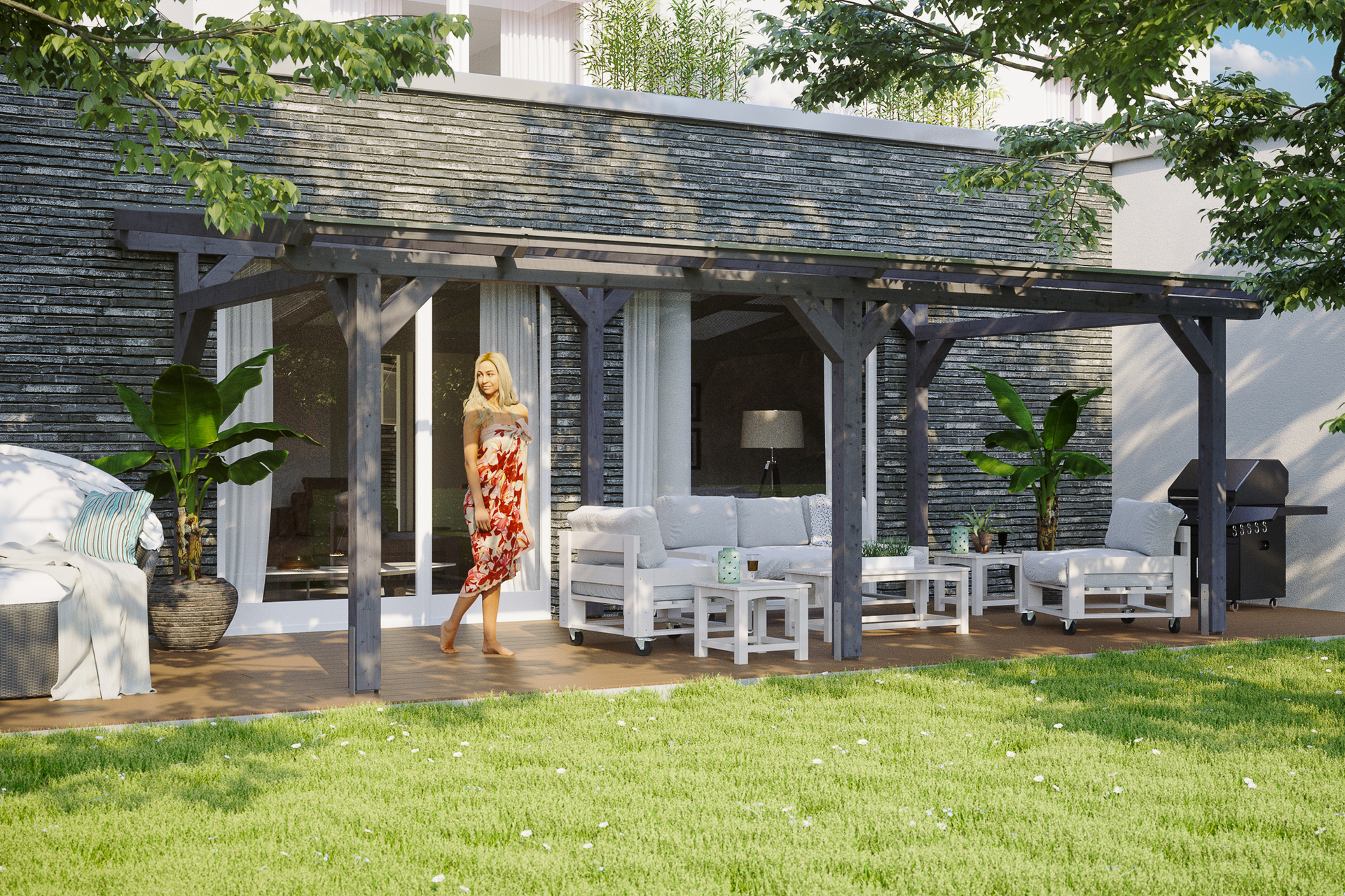 Terrassenüberdachung Siena 1 Terrassenüberdachung Siena