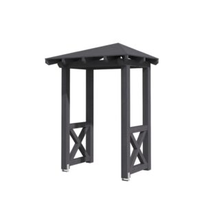 Vordach Wesel 4 Walmdach