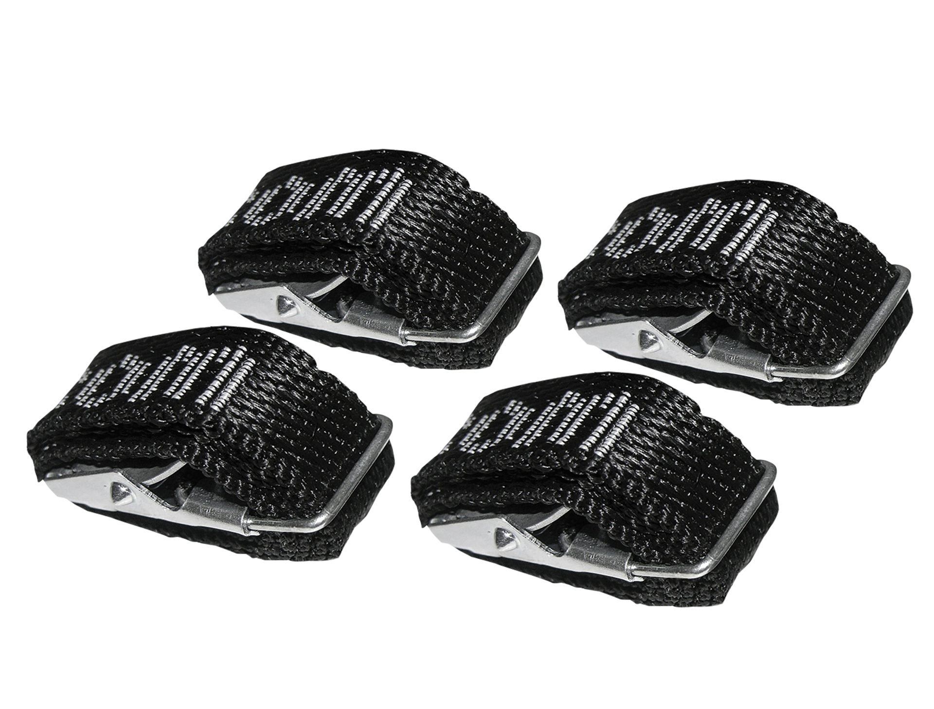 Textilspanngurte, 4er-Set, extra lang für breite Radstopper 1 Textilspanngurte, 4er-Set, extra lang für breite Radstopper