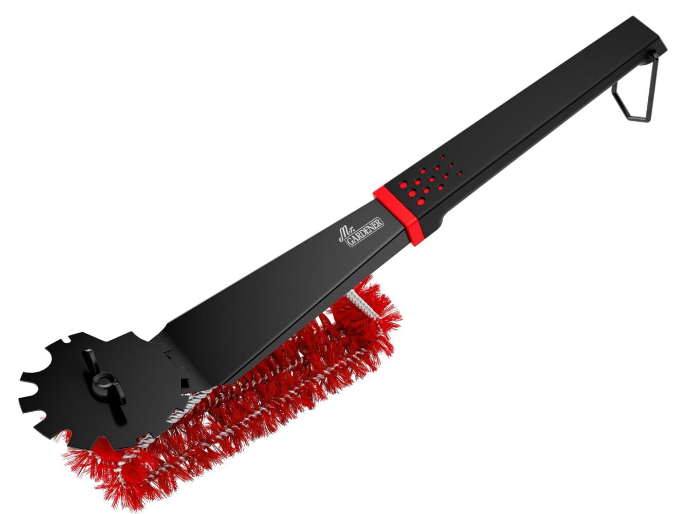 2396055 grillreinigungsbuerste black line mit rostschaber