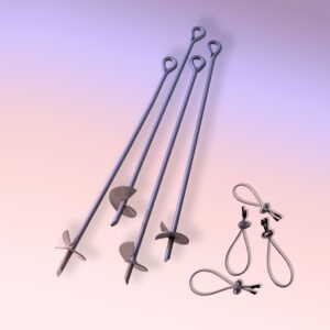 Boden-Anker 76cm, 4-Pack