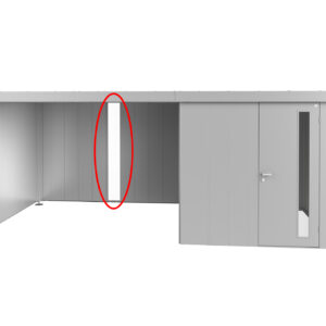 Lichtpaneel für Seitendach zu Gerätehaus
