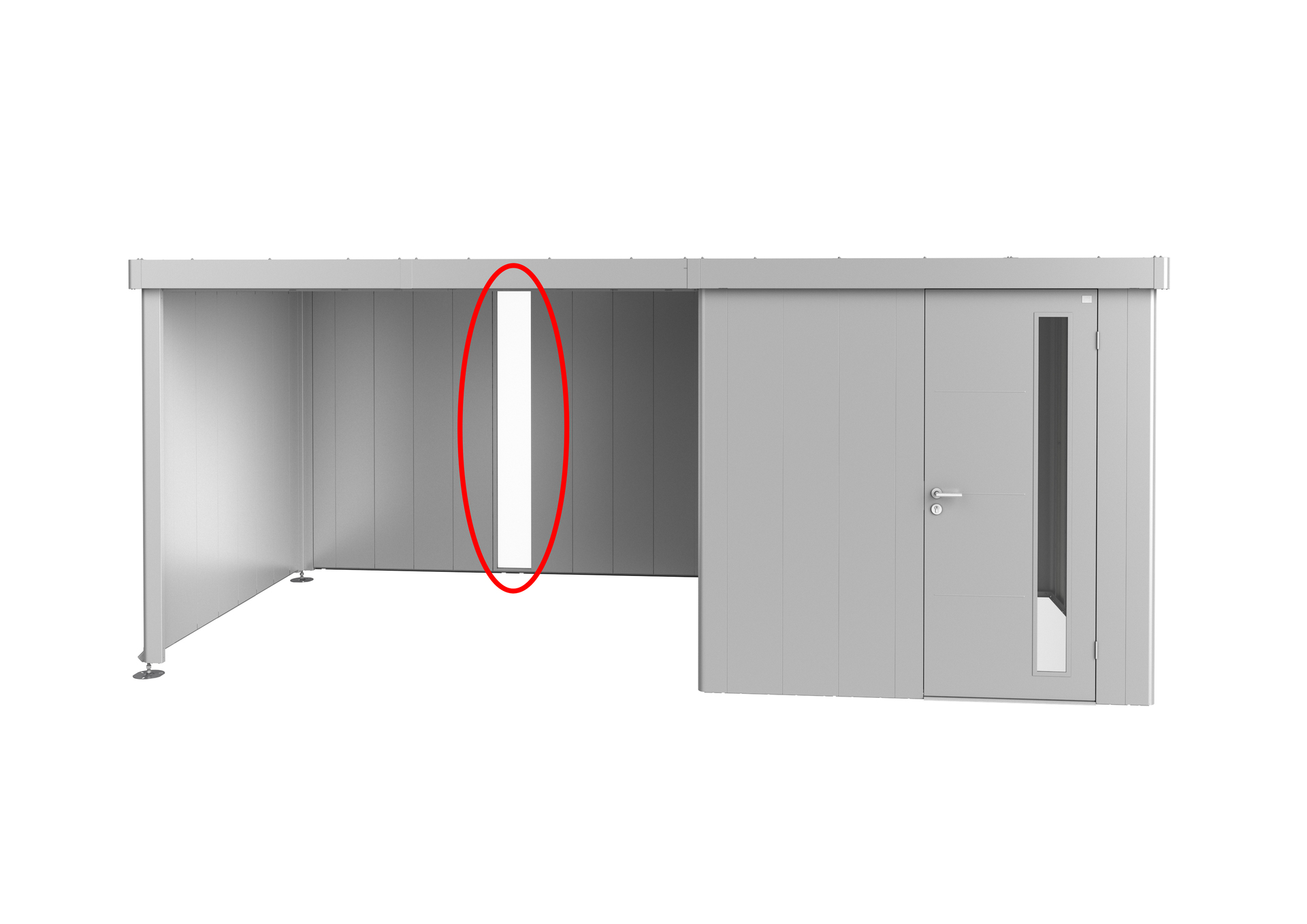 Lichtpaneel für Seitendach zu Gerätehaus 1 Lichtpaneel für Seitendach zu Gerätehaus