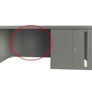 Rückwand für Seitendach zu Gerätehaus Neo