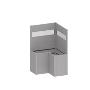 Sichtschutz zu Pflanzbeet Belvedere L-Form mit Acrylglas