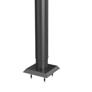 Steher für Sichtschutz zum Andübeln