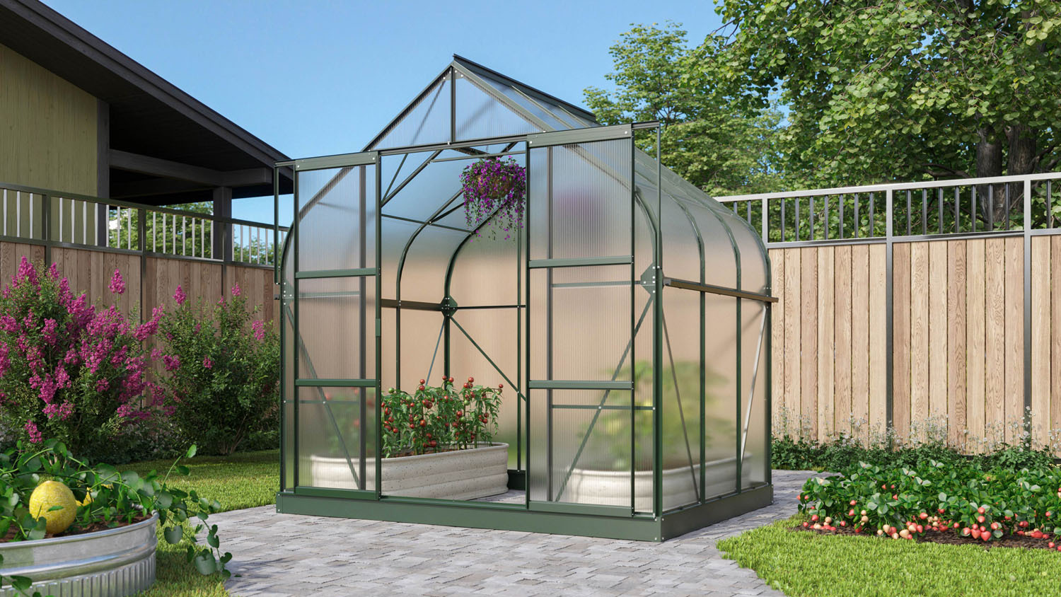 Gewächshaus Dione 5000, inkl. Fundament 1 Gewächshaus Dione 5000, inkl. Fundament