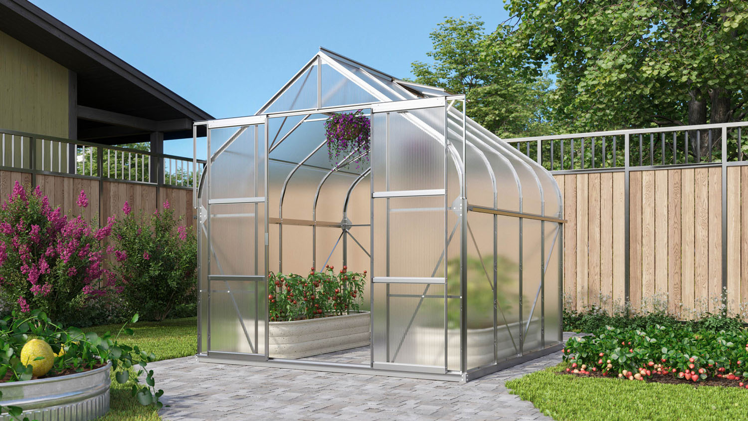 Gewächshaus Dione 6700, inkl. Fundament 1 Gewächshaus Dione 6700, inkl. Fundament