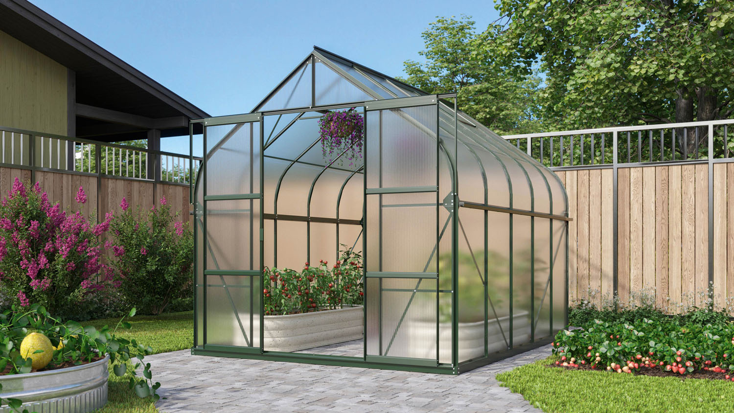 Gewächshaus Dione 8300, inkl. Fundament 1 Gewächshaus Dione 8300, inkl. Fundament