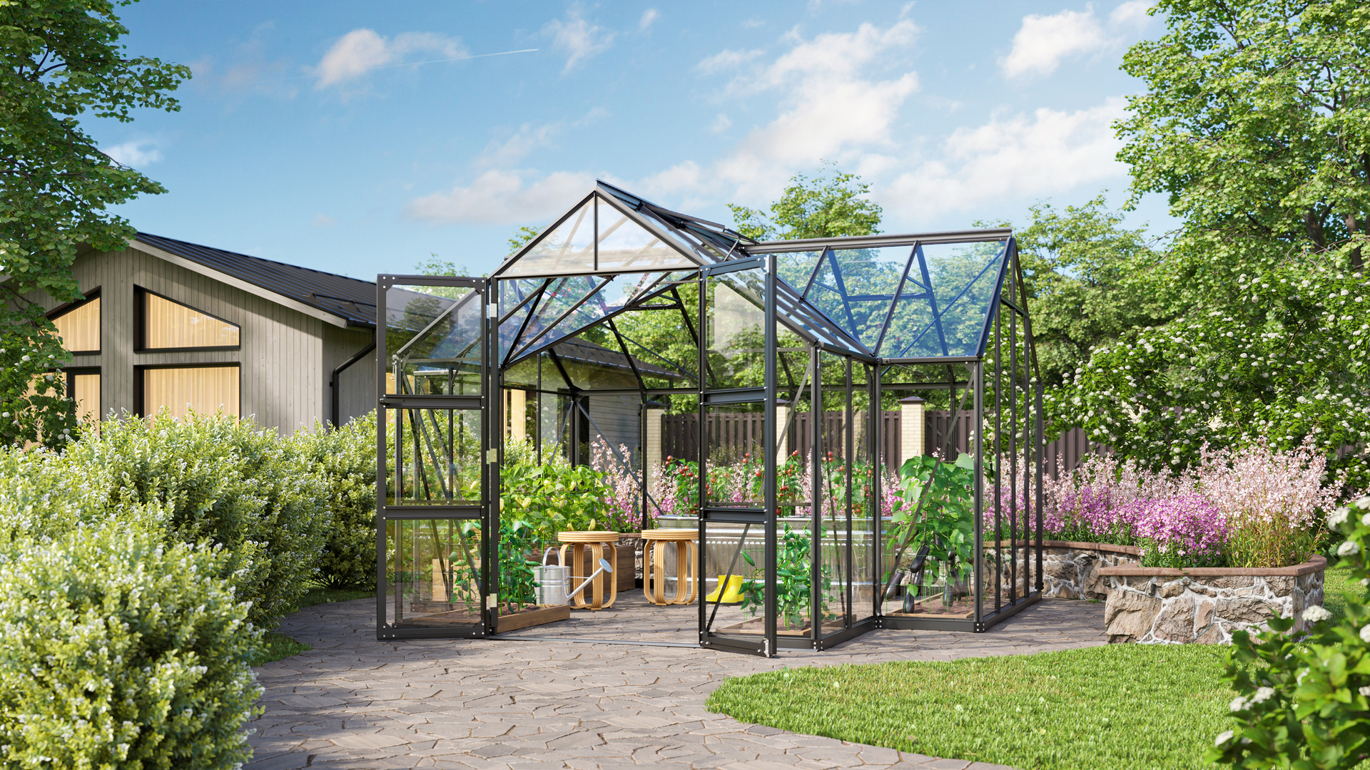 Gewächshaus Campus ESG 3mm 1 Gewächshaus Campus ESG 3mm