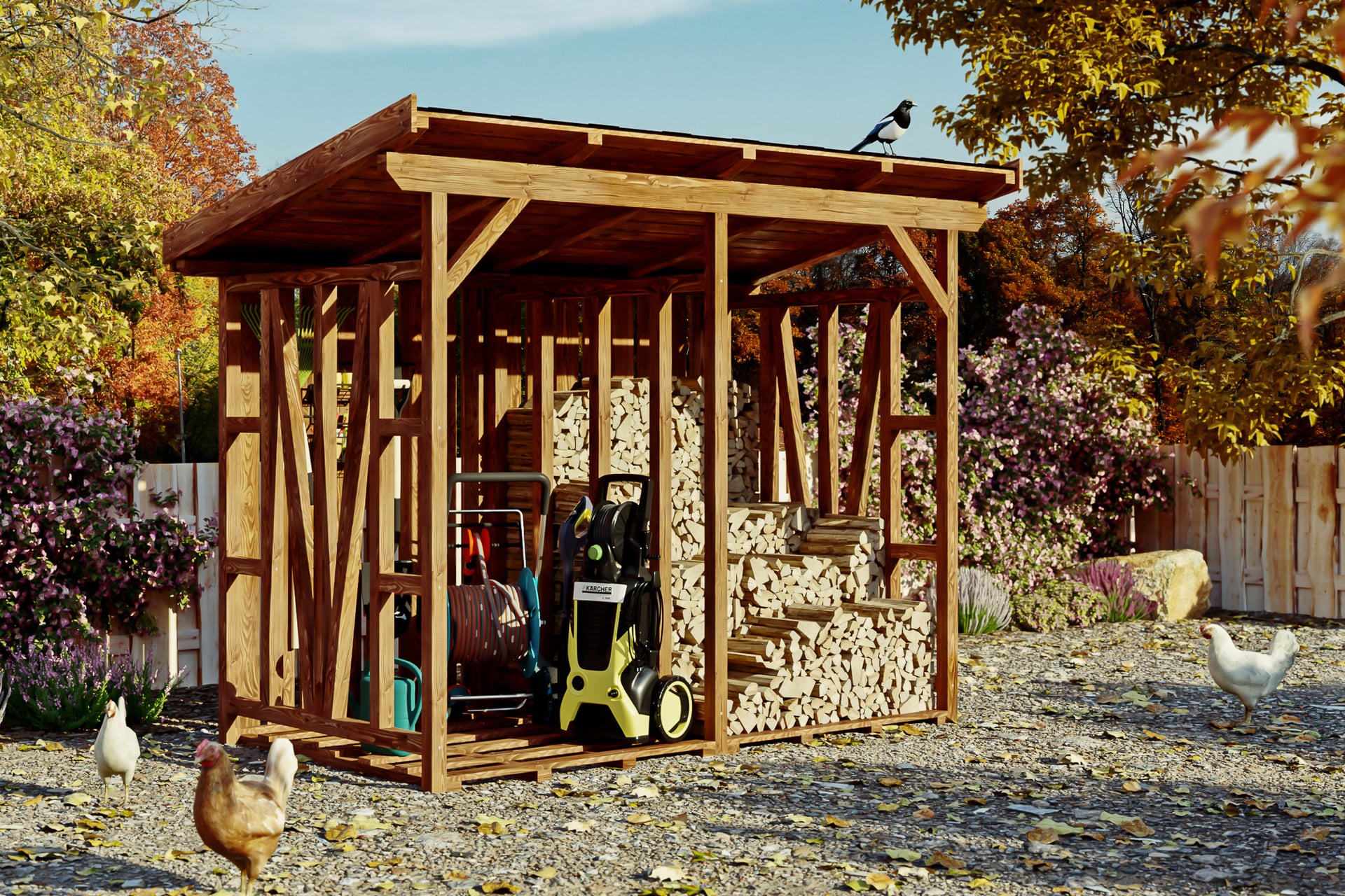 Holzunterstand Max 1 Holzunterstand Max