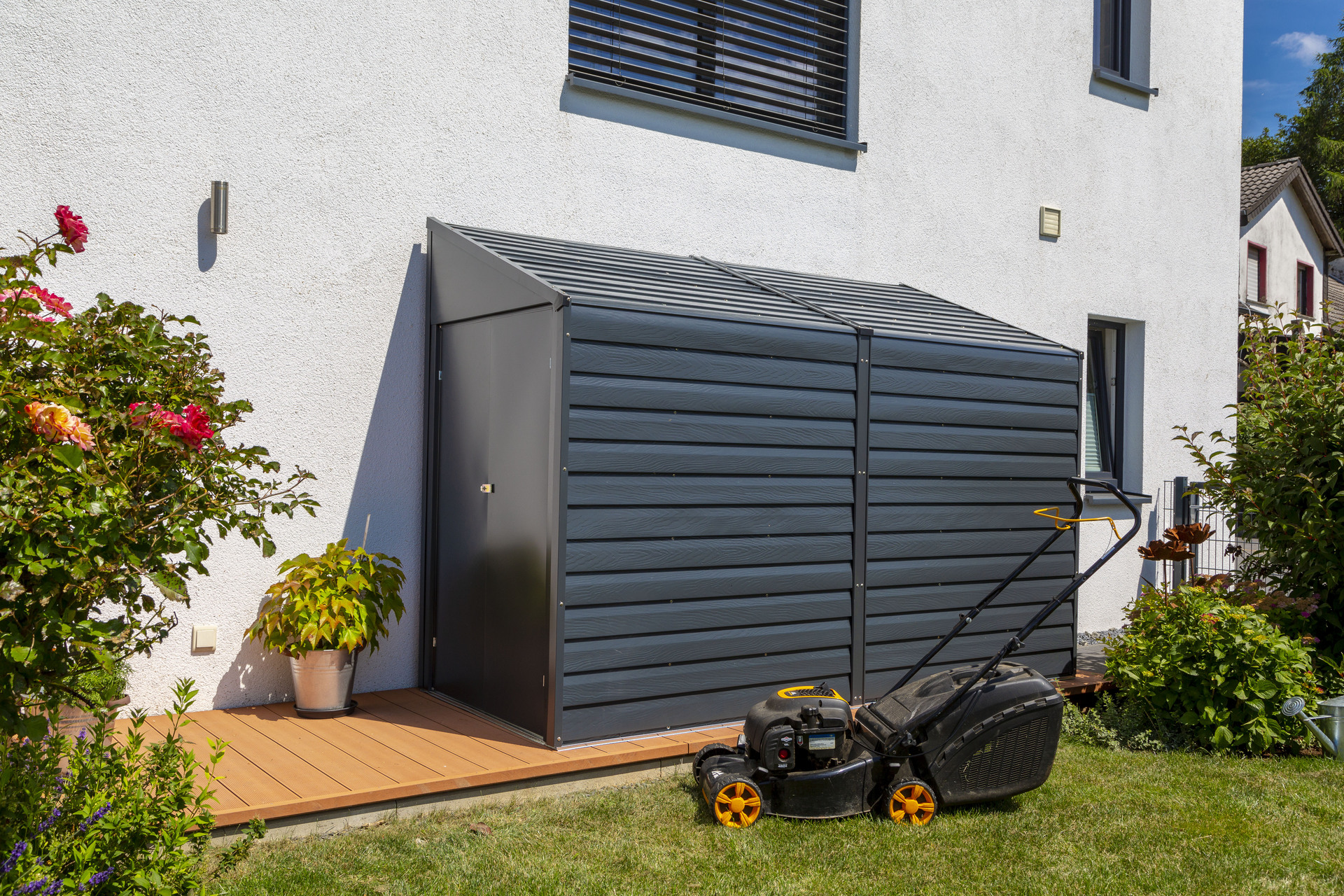 Anlehngerätehaus 4x10 1 Anlehngerätehaus 4x10