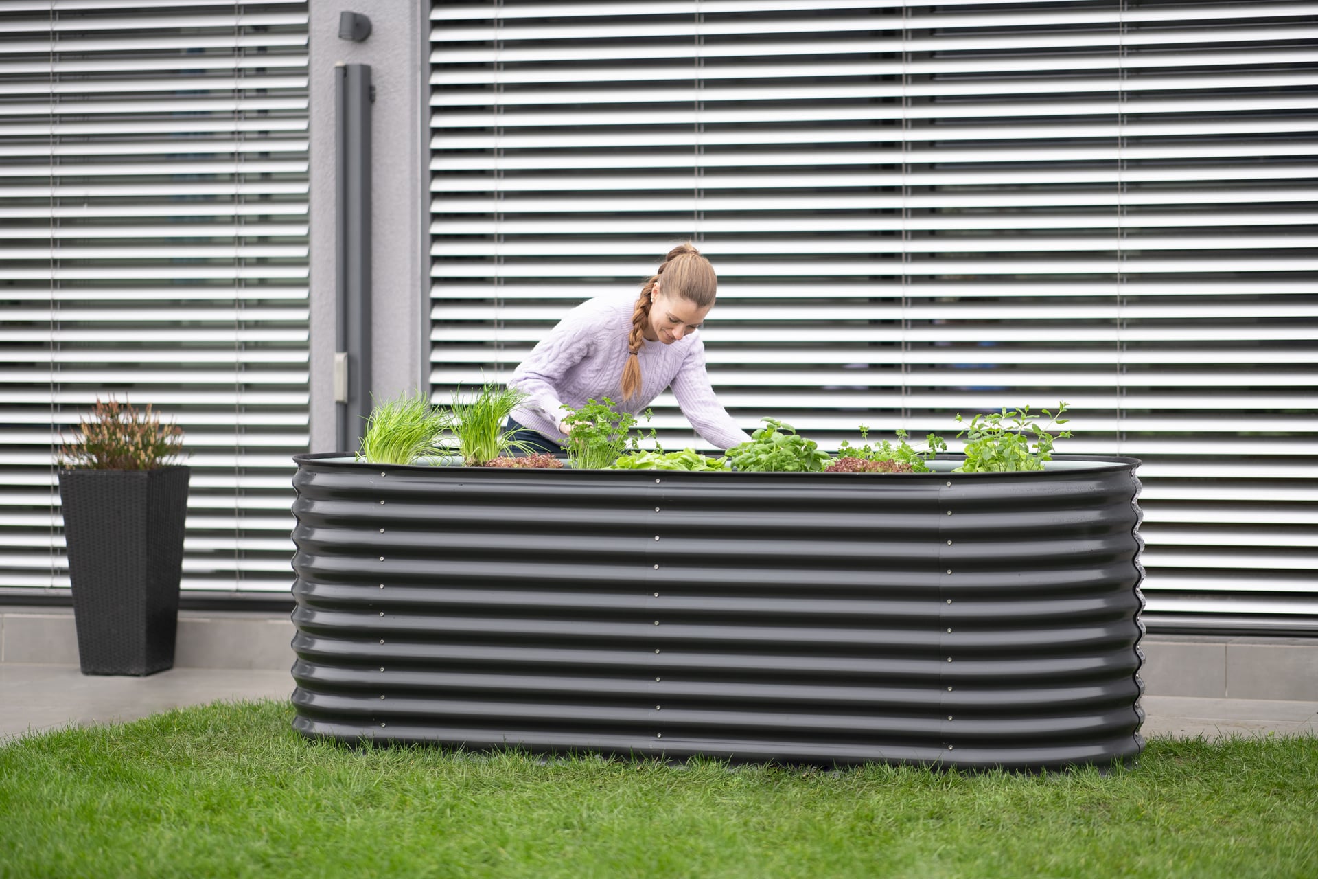 Metall Hochbeet Oval 240 cm 1 Metall Hochbeet Oval 240 cm