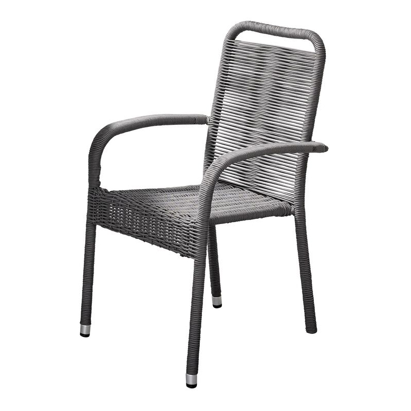 Stapelstuhl Romano, 64x56x94cm, grau 1 Stapelstuhl Romano, 64x56x94cm, grau