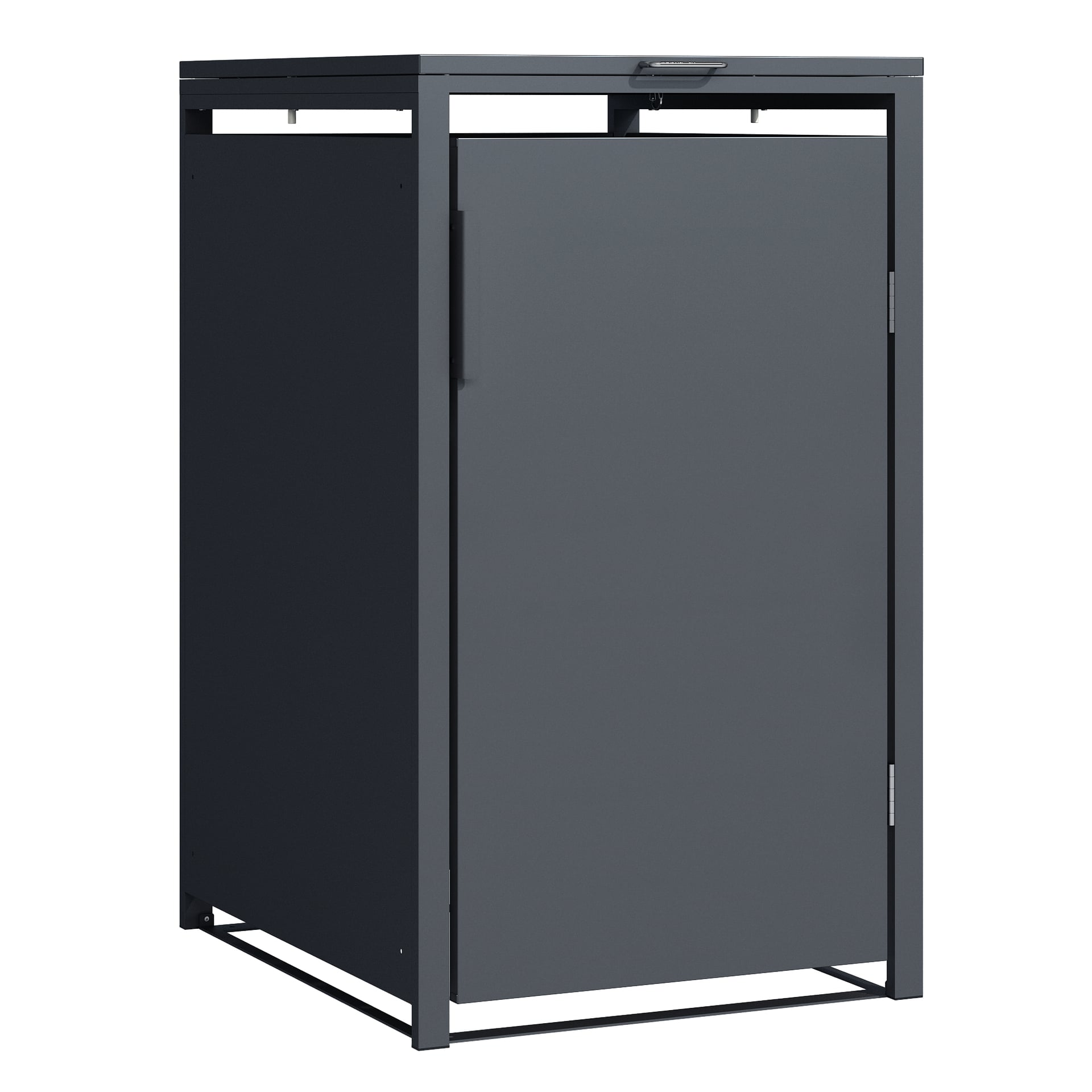 Mülltonnenbox 1-er, Stahl verzinkt, anthrazit 1 Mülltonnenbox 1-er, Stahl verzinkt, anthrazit