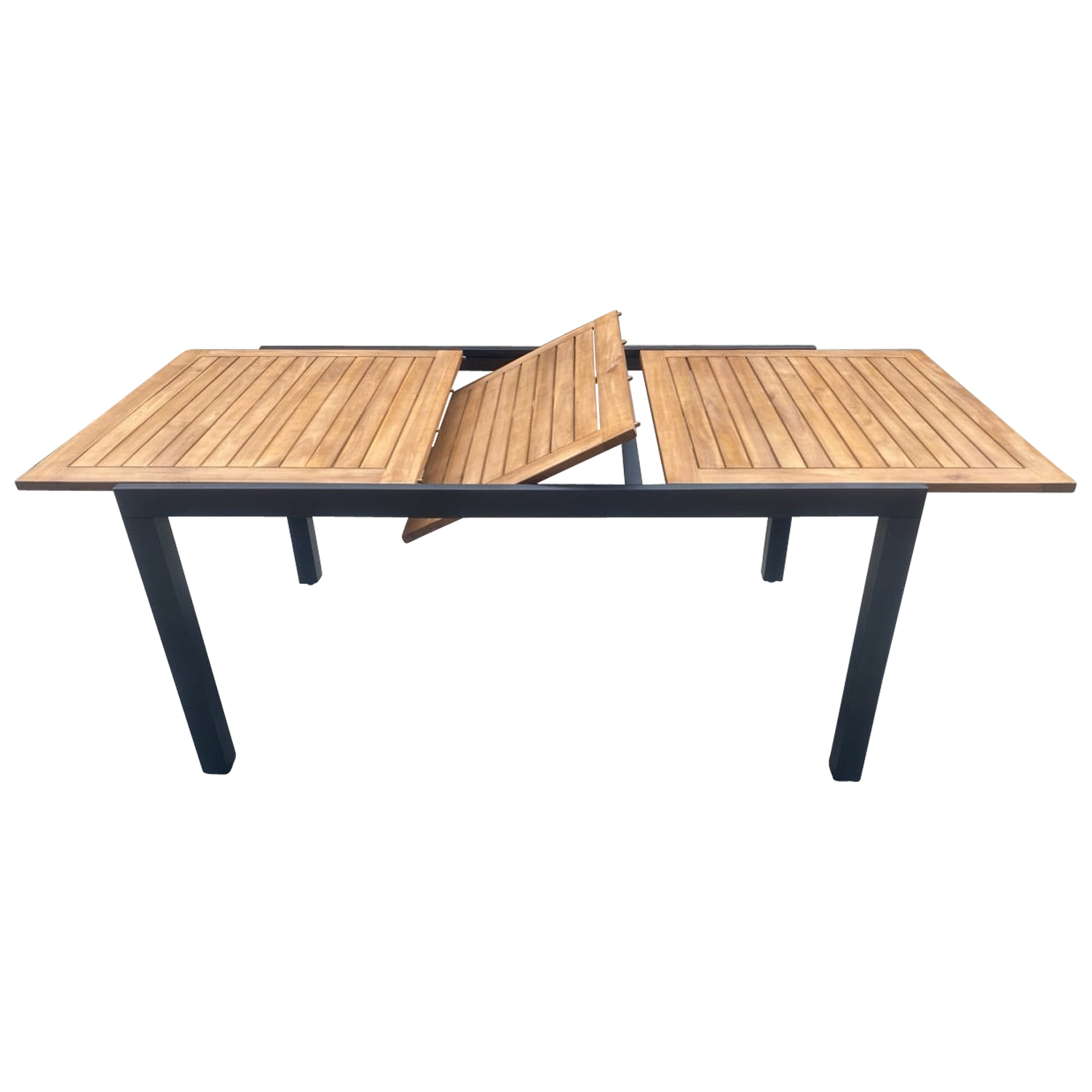 Ausziehtisch Aluminium/Akazie 1 Ausziehtisch Aluminium/Akazie