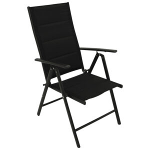 Klappsessel, Aluminium/Textil gepolstert, 4-er Set