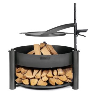Feuerschale Montana X, inkl. Holzlager & Zubehör