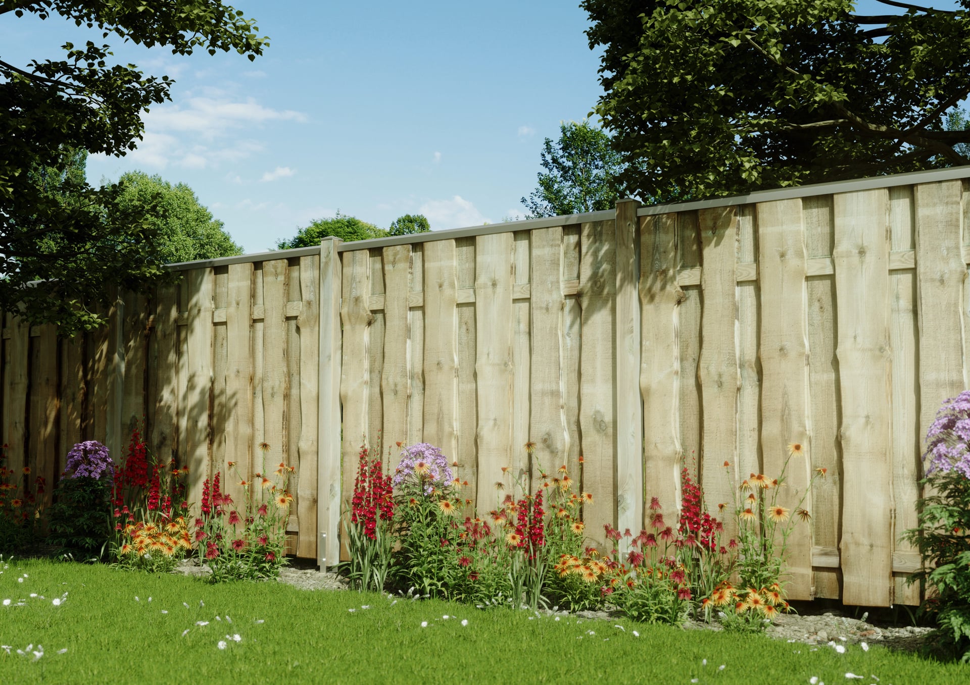 Abdeckleiste für Bohlenzäune 1 Abdeckleiste für Bohlenzäune