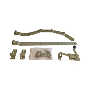 Beschlag f. Einzeltor gebogen verzinkt