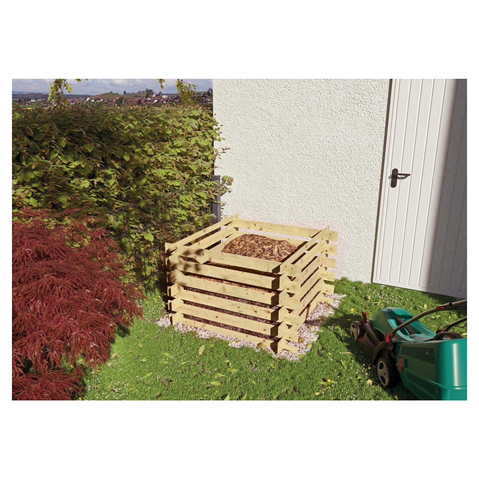 BODO Holzkomposter, kdi-grün Stecksystem 1 BODO Holzkomposter, kdi-grün Stecksystem