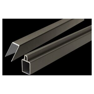 ECOSTECK-Start & Abschluss Set ANTHRAZIT, für ein Eckelement