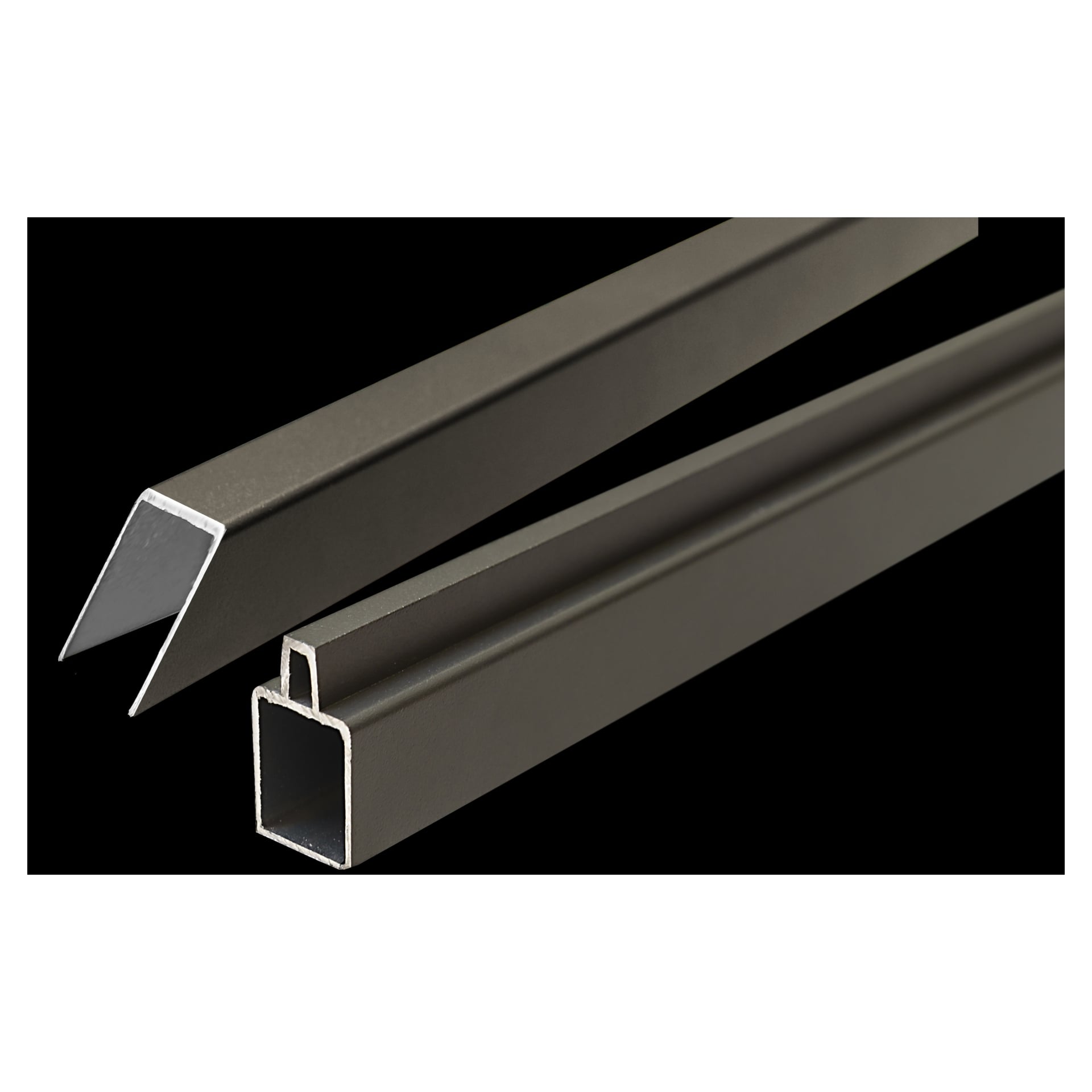 ECOSTECK-Start & Abschluss Set ANTHRAZIT, für ein Eckelement 1 ECOSTECK-Start & Abschluss Set ANTHRAZIT, für ein Eckelement