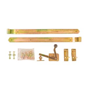 Einzeltor-Beschlag gelb verzinkt