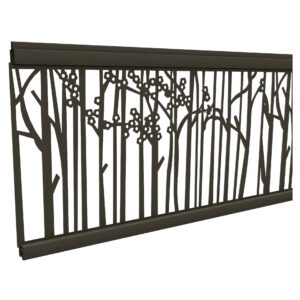 Gitterfüllung Bambus ANTHRAZIT, 20x280x1800 mm