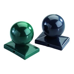 Kugel f. Doppelstabmatten RAL 6005 grün für Pfosten 80/40 mm