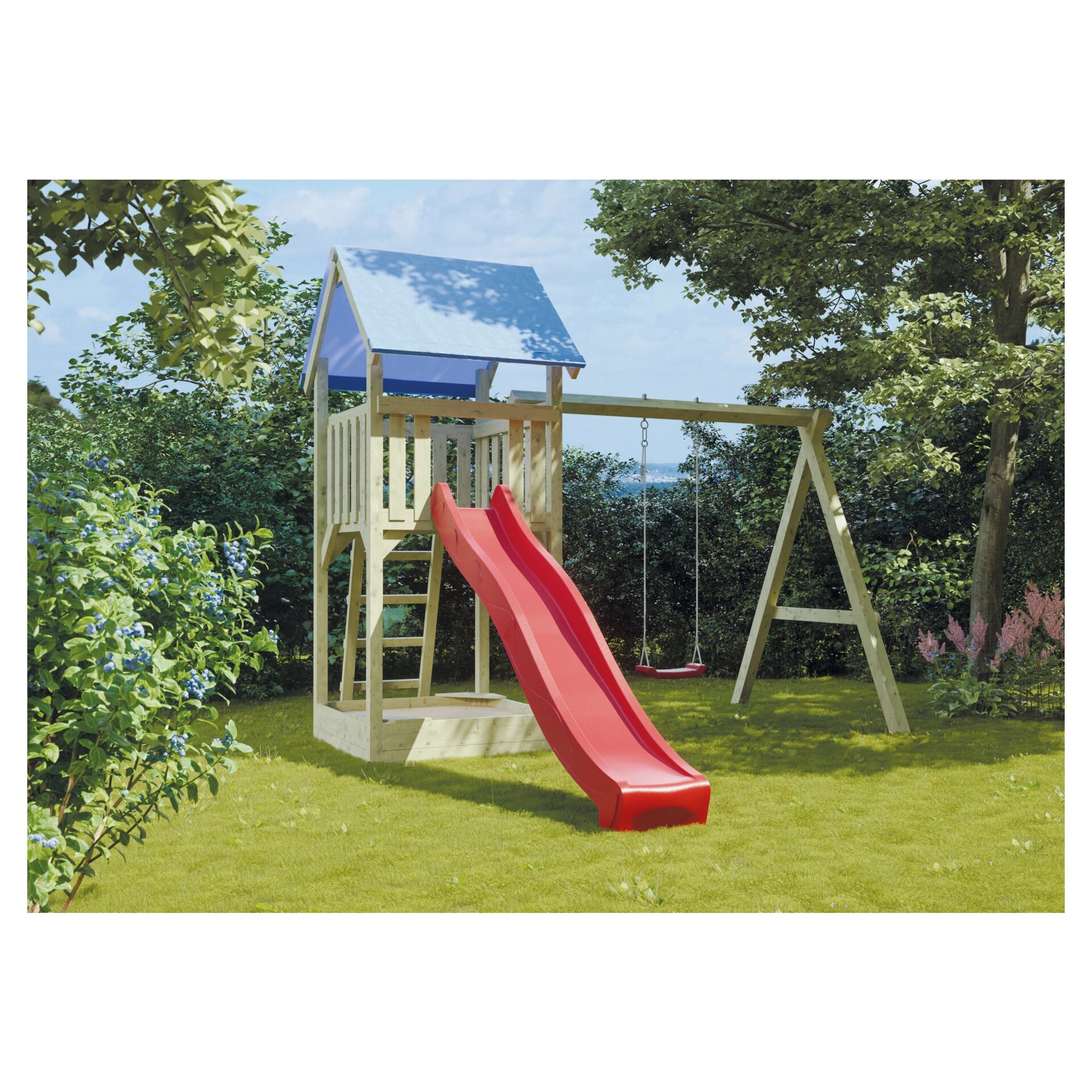 MAX Spielanlage aus 7x7 Kreuzholz B 290xT 190xH 296 cm 1 MAX Spielanlage aus 7x7 Kreuzholz B 290xT 190xH 296 cm