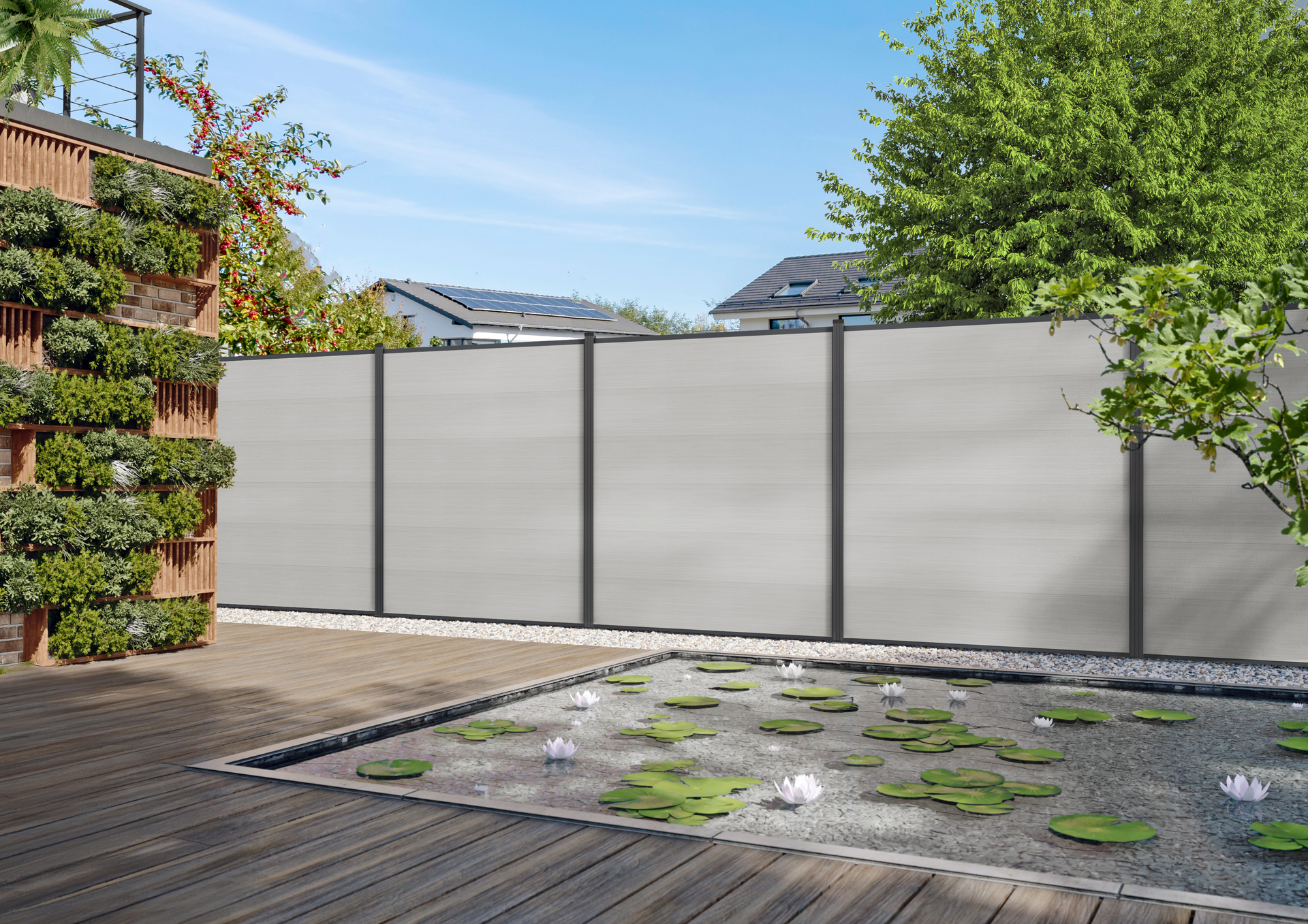 MAX-XL WPC-Steckzaunset 175x168 cm 1 MAX-XL WPC-Steckzaunset 175x168 cm