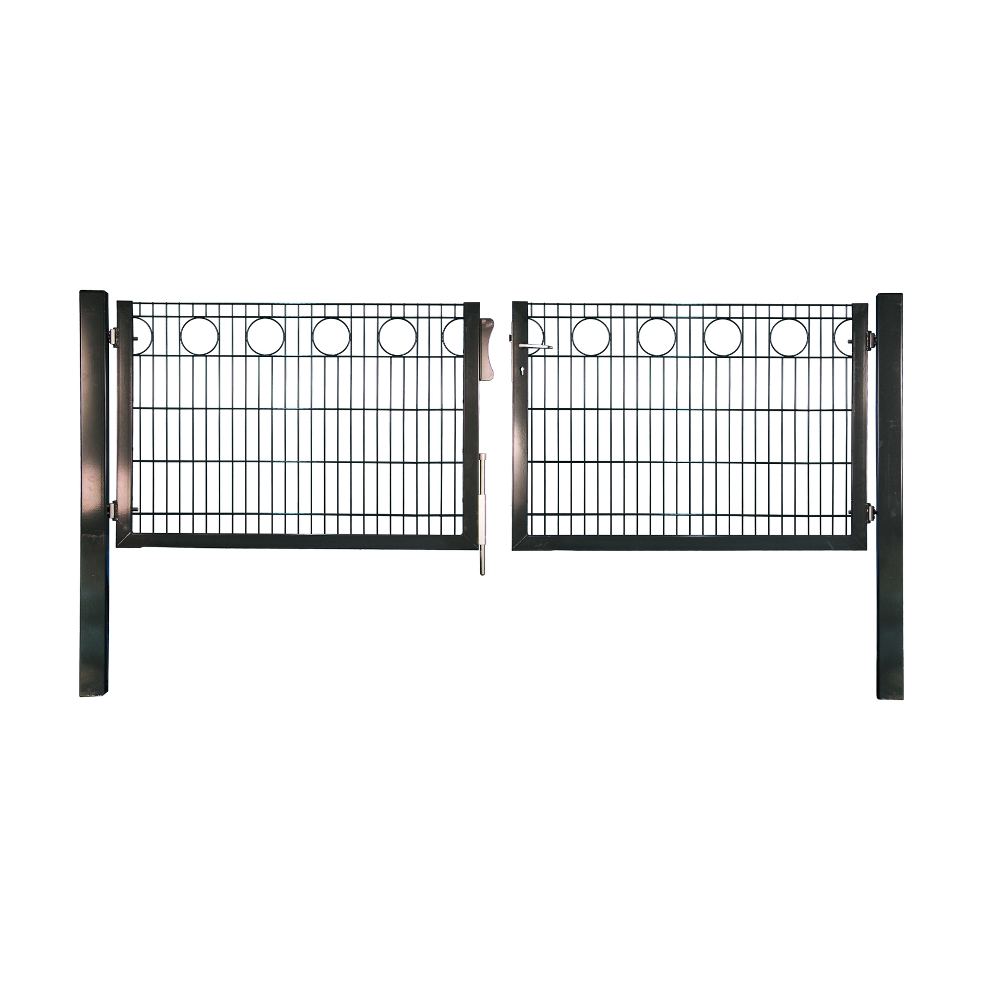 RONDO Doppeltor RAL 7016 anthrazit inkl. Pfosten 1 RONDO Doppeltor RAL 7016 anthrazit inkl. Pfosten