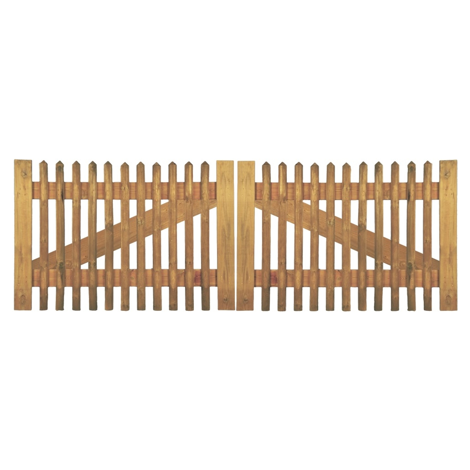 Senkrechtzaun Doppeltor Latten 55 mm 1 Senkrechtzaun Doppeltor Latten 55 mm