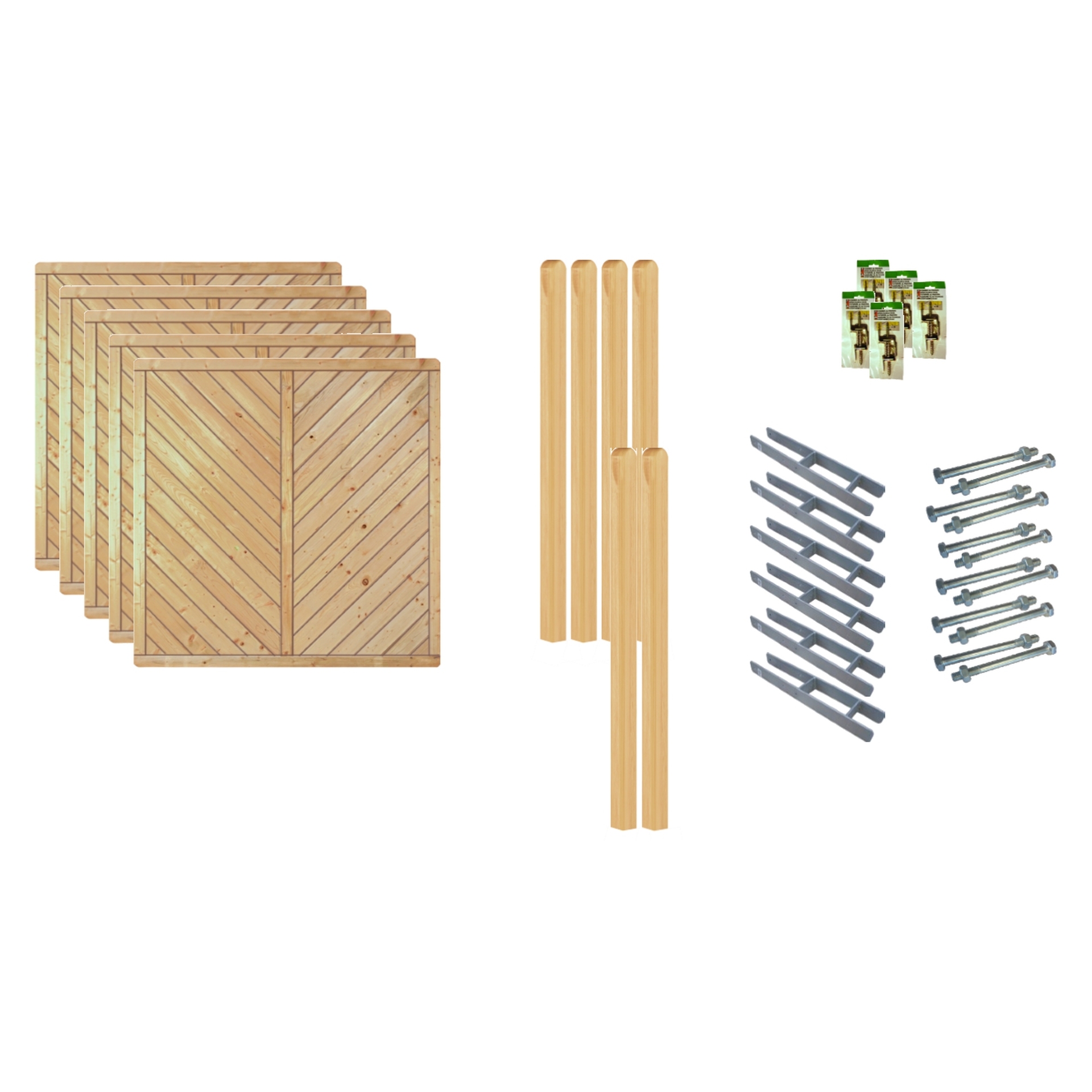 Sichtschutz Zaun-Set CHICAGO 1 Sichtschutz Zaun-Set CHICAGO