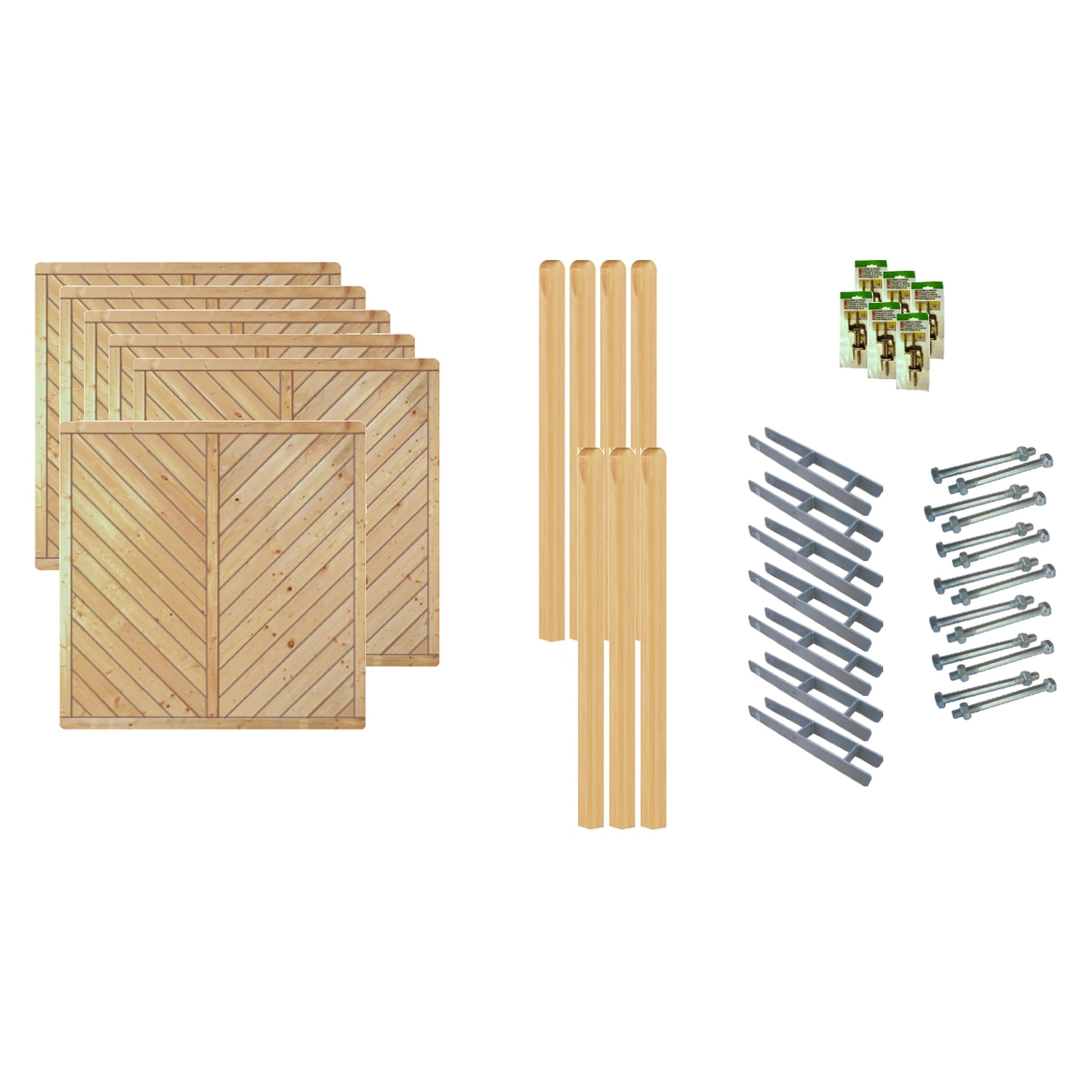 Sichtschutz Zaun-Set CHICAGO 1 Sichtschutz Zaun-Set CHICAGO