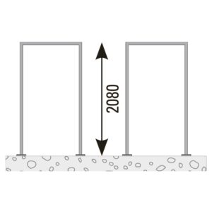 VETRO Pfosten-Zarge, zum Aufschrauben