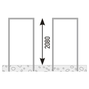 VETRO Pfosten-Zarge, zum Einbetonieren