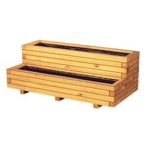 VITJA Blumenkübel 2 Stufen B 100xT 50xH 40 cm