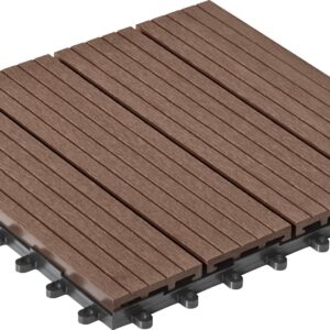 WPC-Fliese 30x30cm, 6er-Pack