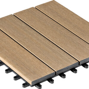 WPC-Fliese gebürstet 30x30cm, 6er-Pack