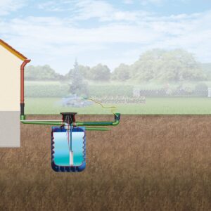 MODULARIS Erdtank, blau, eckig