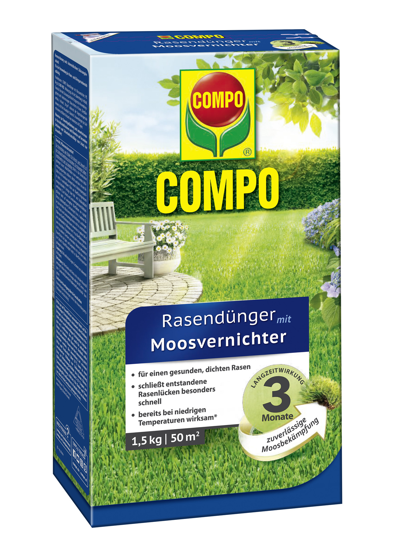 2143653 rasenduenger mit moosvernichter 1 5 kg fuer 50 m