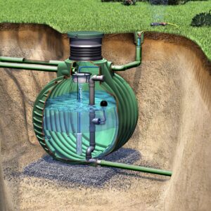 COLUMBUS Retentionszisterne Plus, grün, oval