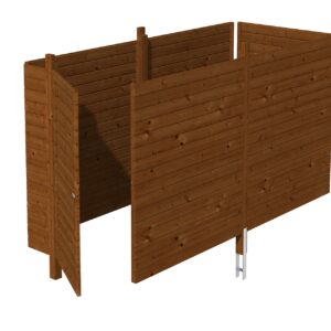 Abstellraum aus Profilschalung imprägniert