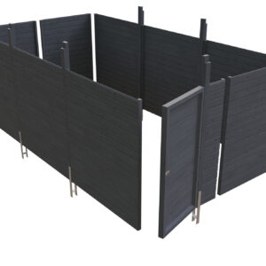 Abstellraum aus Profilschalung imprägniert