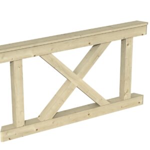 Brüstung Andreaskreuz Nice