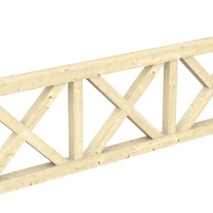 Brüstung Andreaskreuz