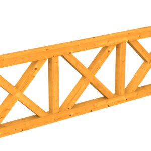 Brüstung Andreaskreuz