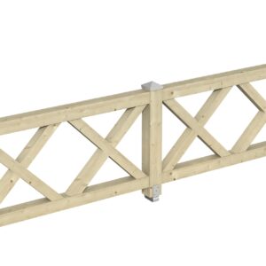 Brüstung Andreaskreuz